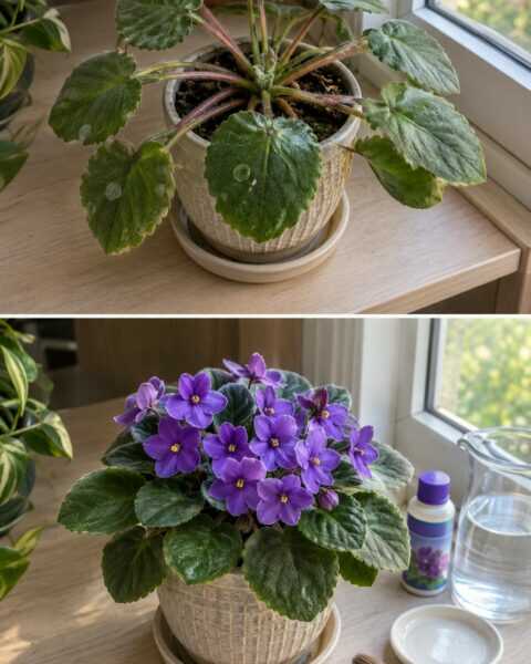 One Spoon a Month and My African Violet Bloomed Again