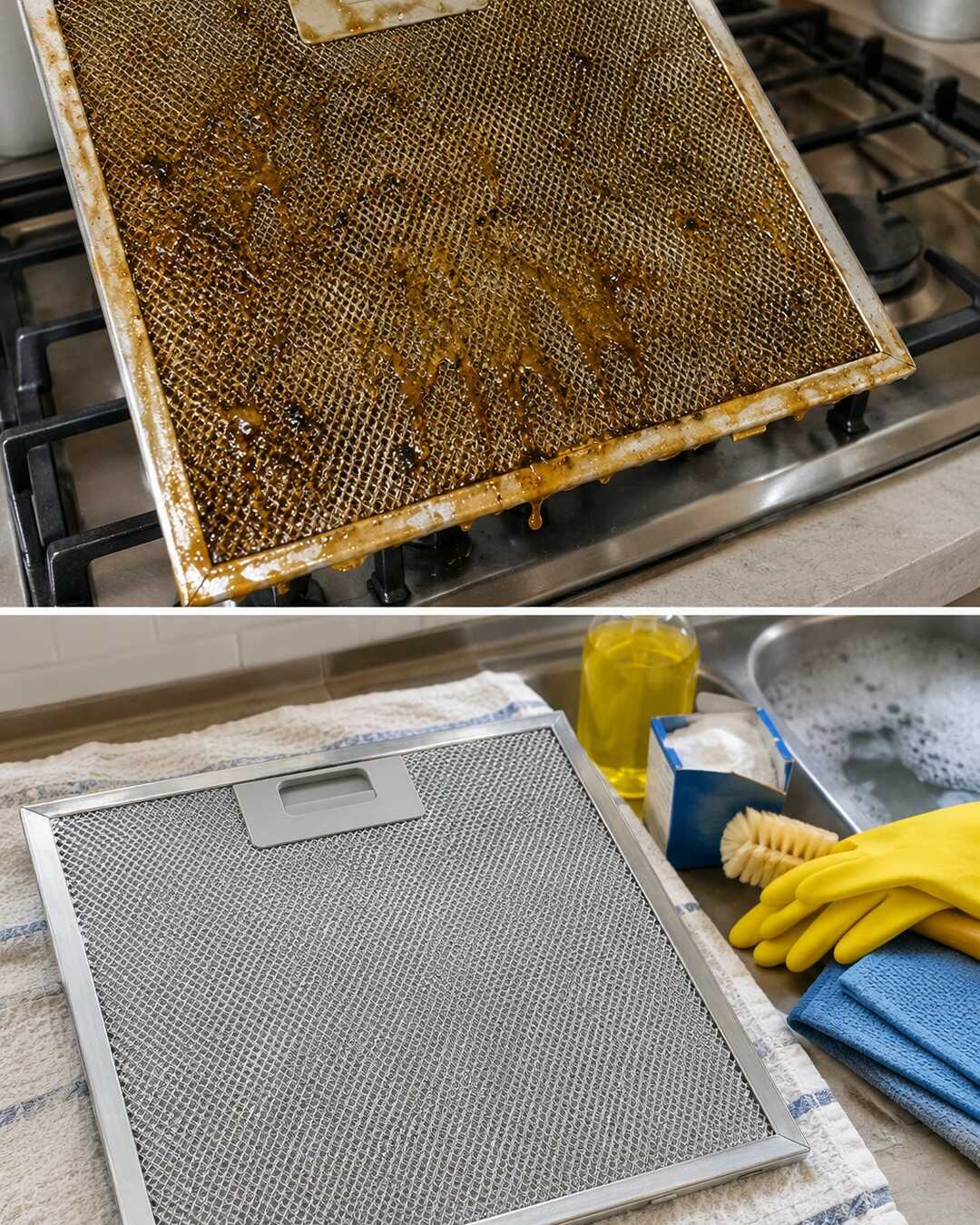 The Range Hood Filter Soak That Finally Cut Through Old Grease