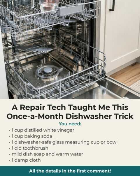 A Repair Tech Taught Me This Once-a-Month Dishwasher Trick