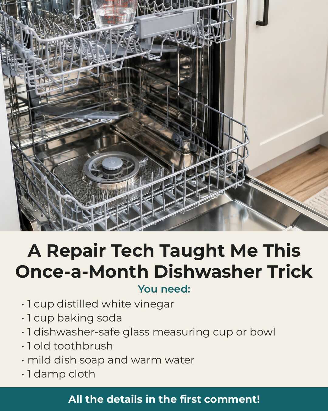 A Repair Tech Taught Me This Once-a-Month Dishwasher Trick