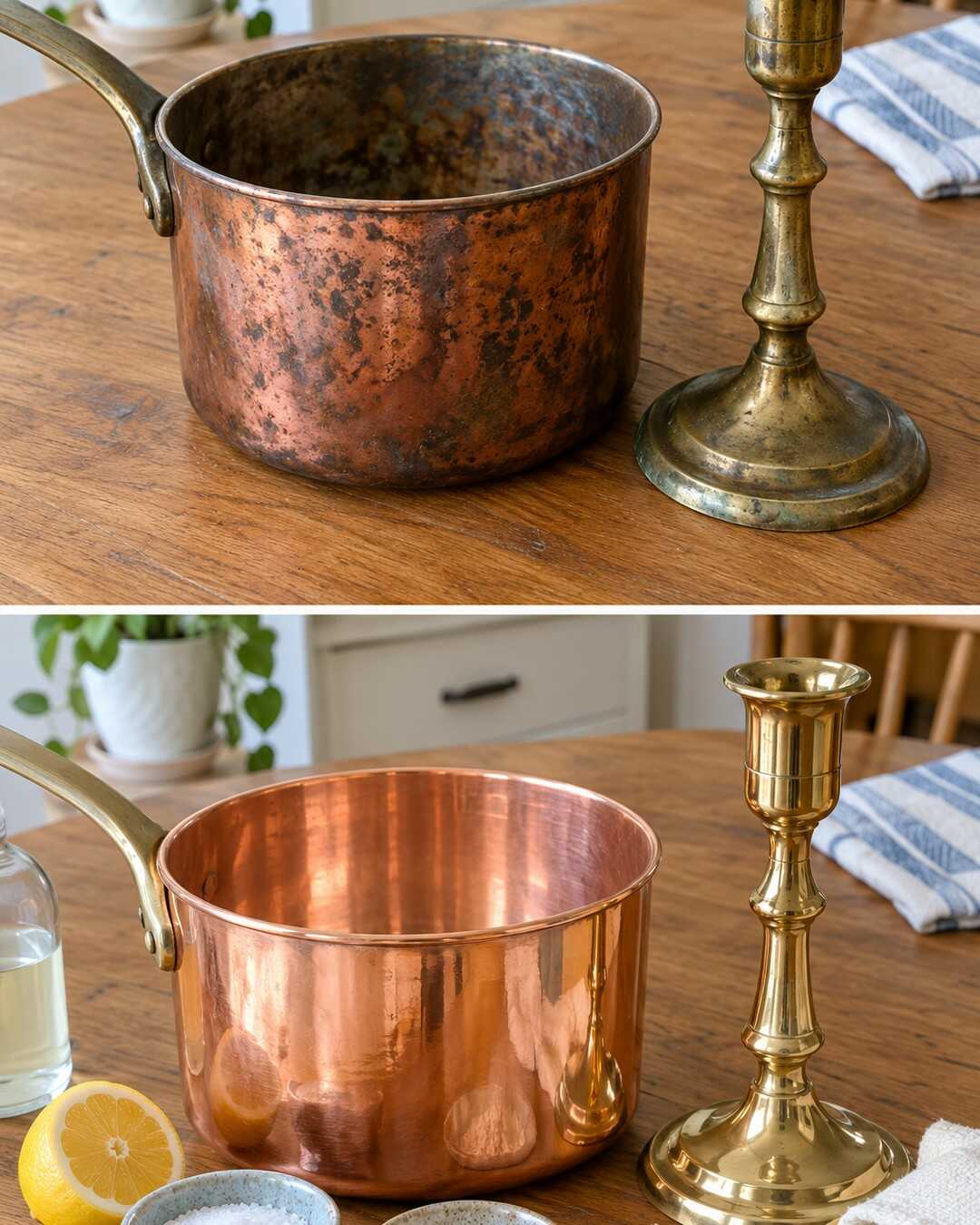 How I Polish Copper and Brass With Lemon and Salt