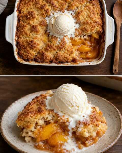Grandma’s Peach Cobbler With Canned Peaches, a Sunday Favorite