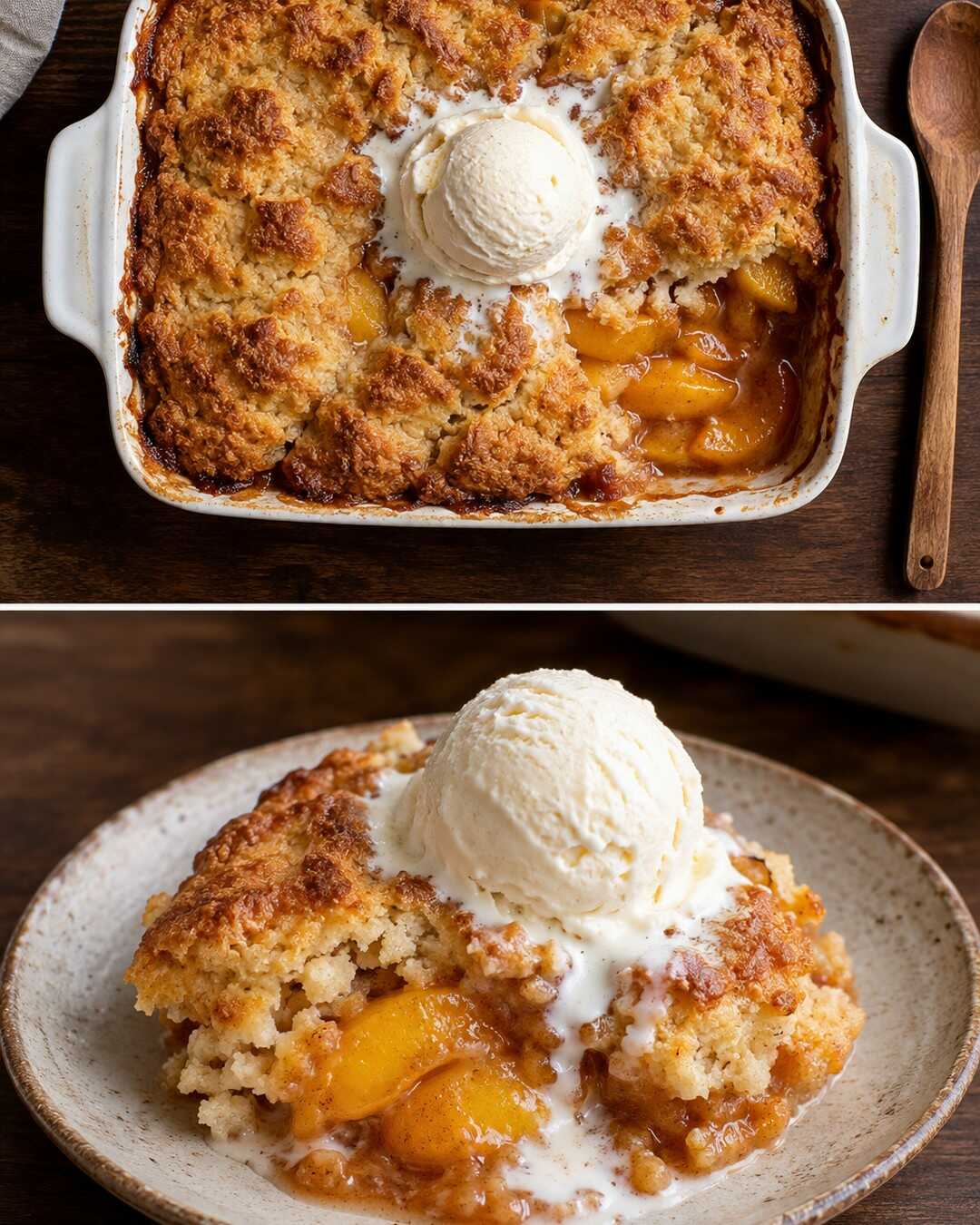 Grandma's Peach Cobbler With Canned Peaches, a Sunday Favorite