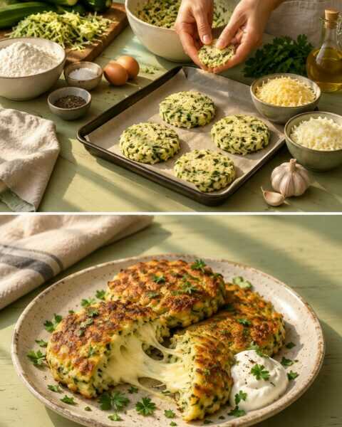 Zucchini and 2 Eggs, the Cheesy Galettes Grandma Made Every Morning