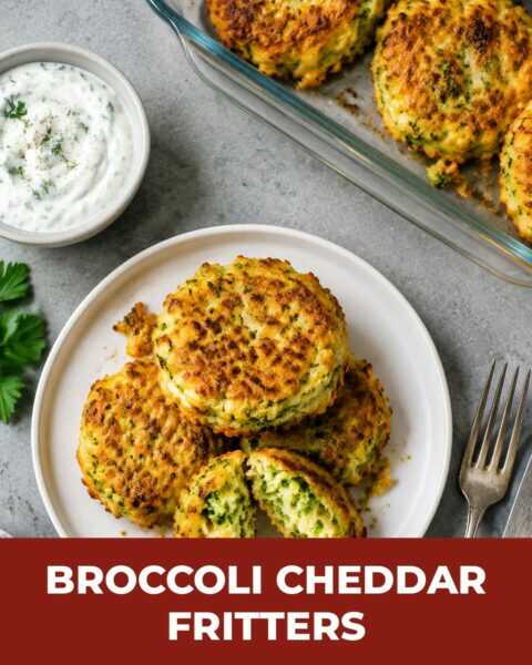 Broccoli Cheddar Fritters With No Flour, My Kids Eat Them Like Chips