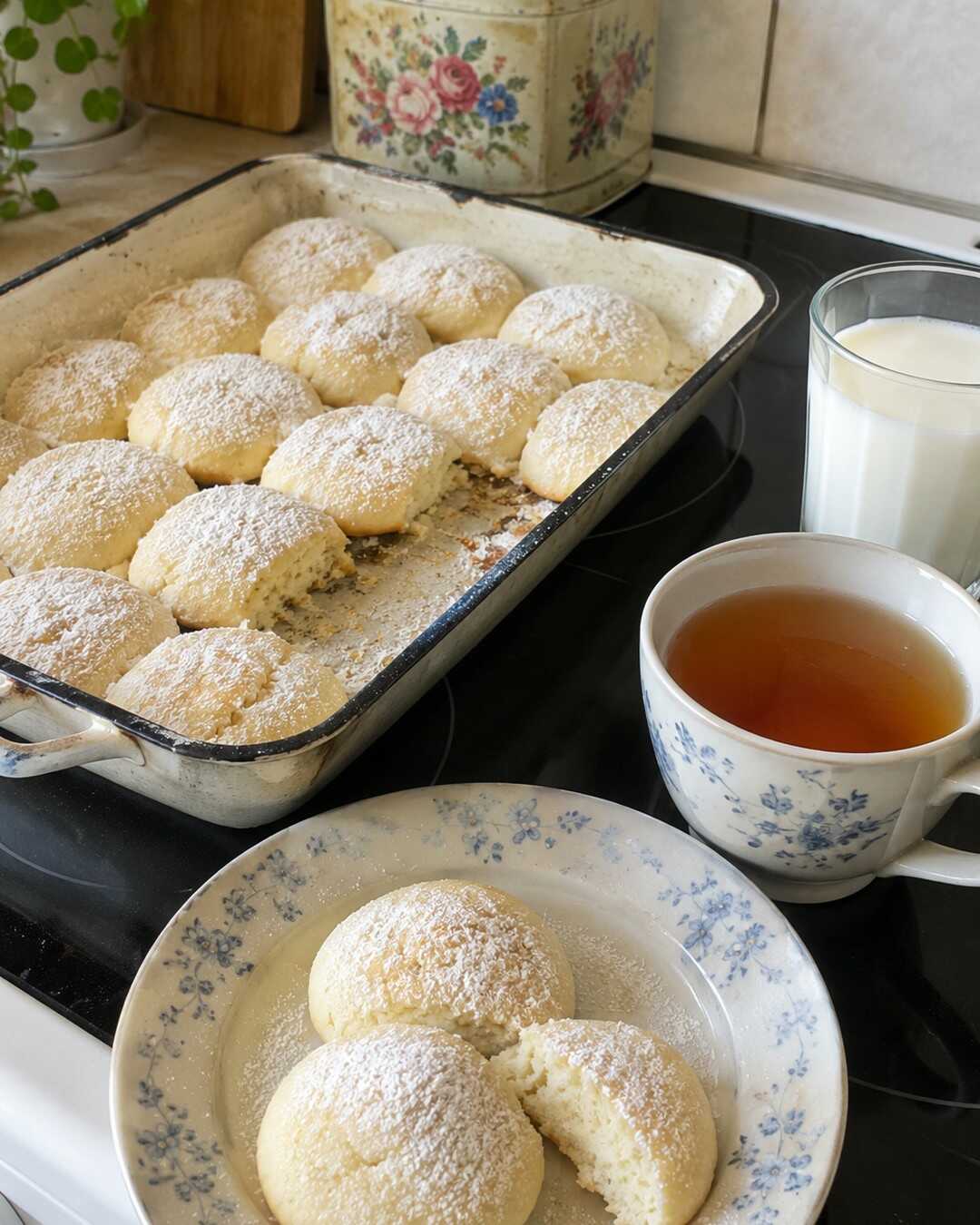 Soft Milk Cookies Grandma Baked for Tea Time, So Tender and Light