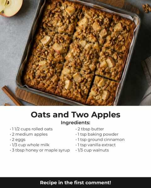 Oats and Two Apples, the German Apple Cake I Bake Every Week