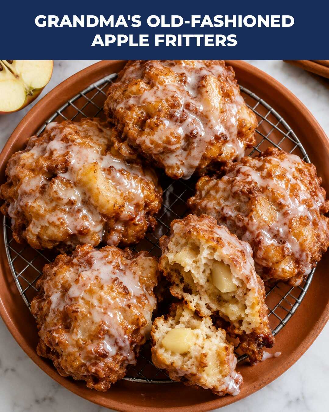 Grandma's Old-Fashioned Apple Fritters, Crisp Outside and Soft Inside