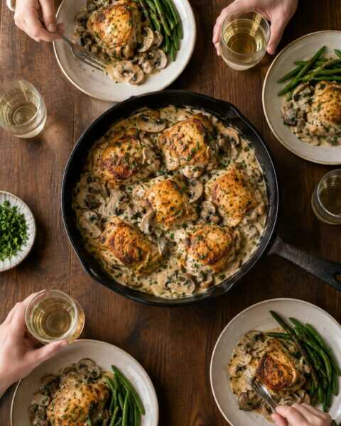 Creamy Chicken and Mushrooms I Make Three Times a Week