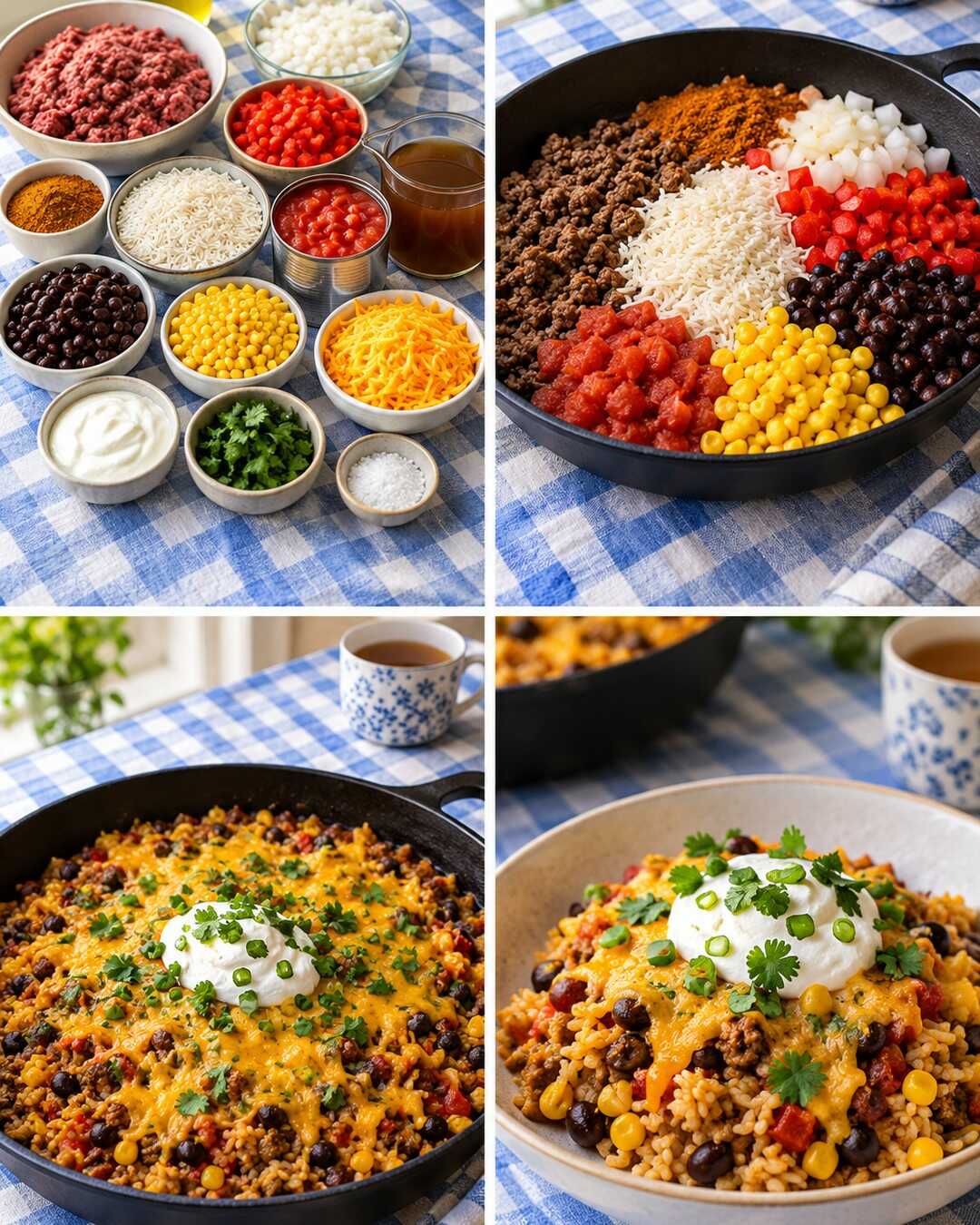 Ground Beef and Rice Taco Skillet I Make Every Busy Tuesday