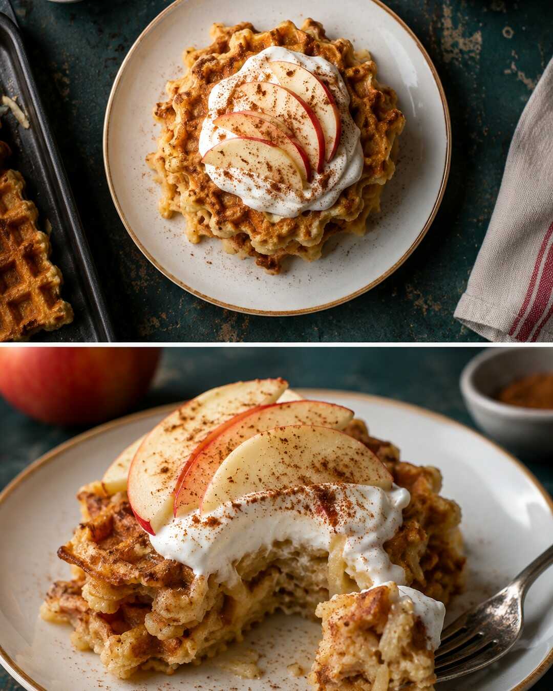 Apple Oat Waffles With No Flour and No Sugar My Kids Adore